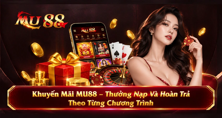 Khuyến Mãi MU88 – Thưởng Nạp Và Hoàn Trả Theo Từng Chương Trình